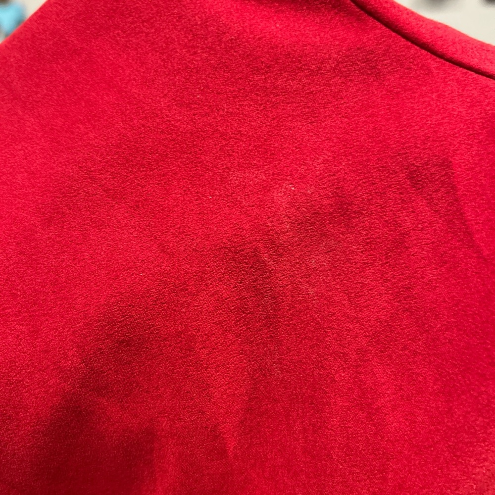 White Stag Vibrant Red Suede Button Up - Picture 4 of 5